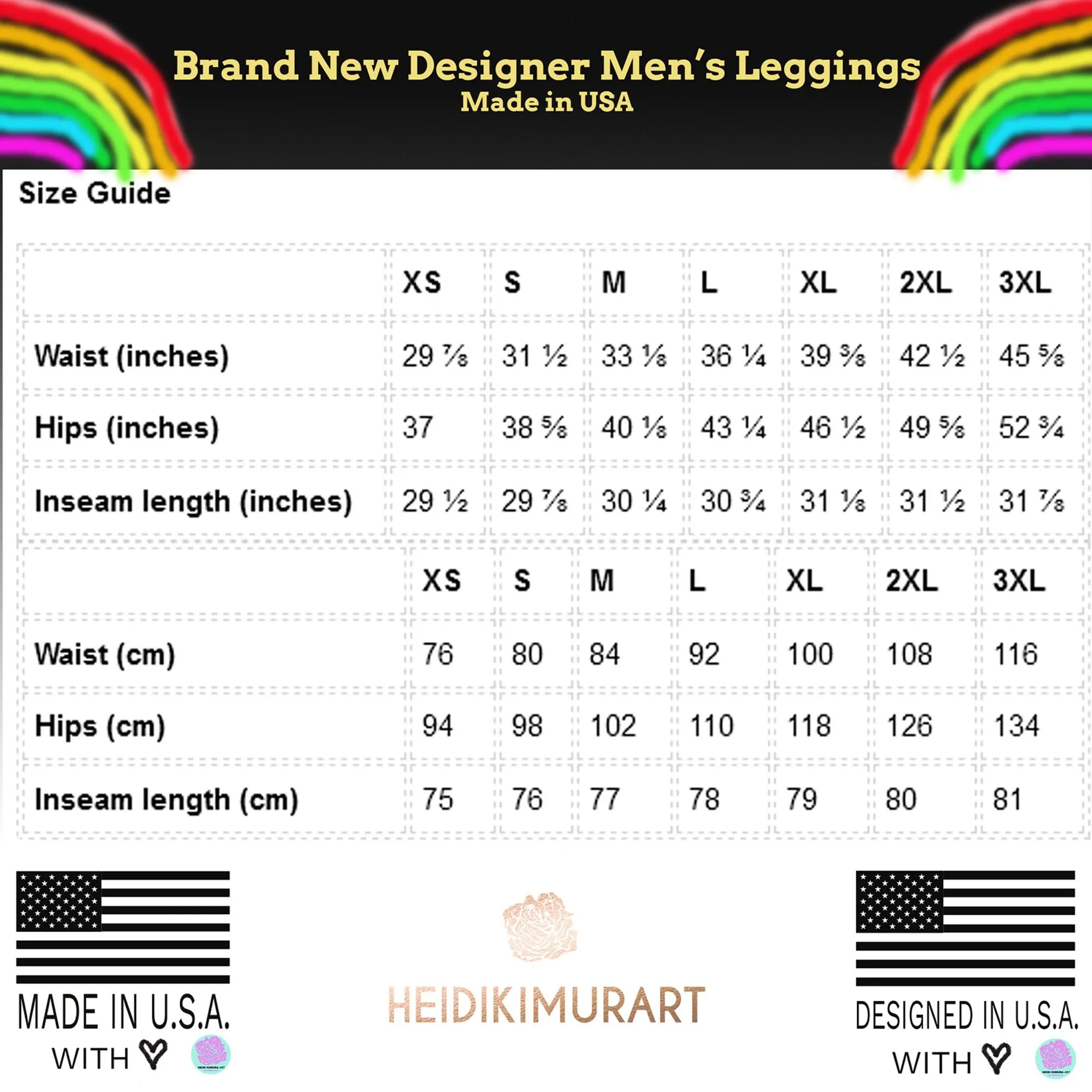 Blue Wavy Best Men's Leggings, Retro Style Wavy Designer Men's Compression Sports Tights - Made in USA/EU/MX