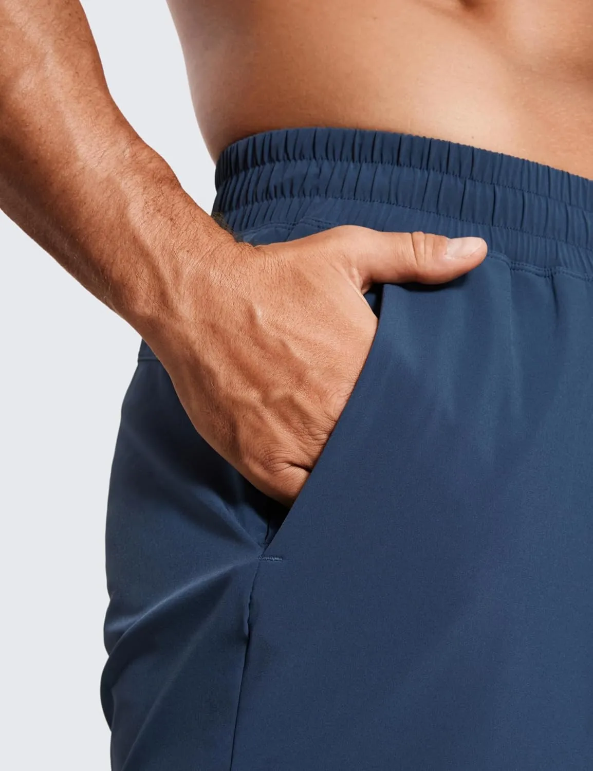 CRZ YOGA Men's 2 in 1 Running Shorts with Liner - 7'' Quick Dry for Workout Sports Athletic with Pockets