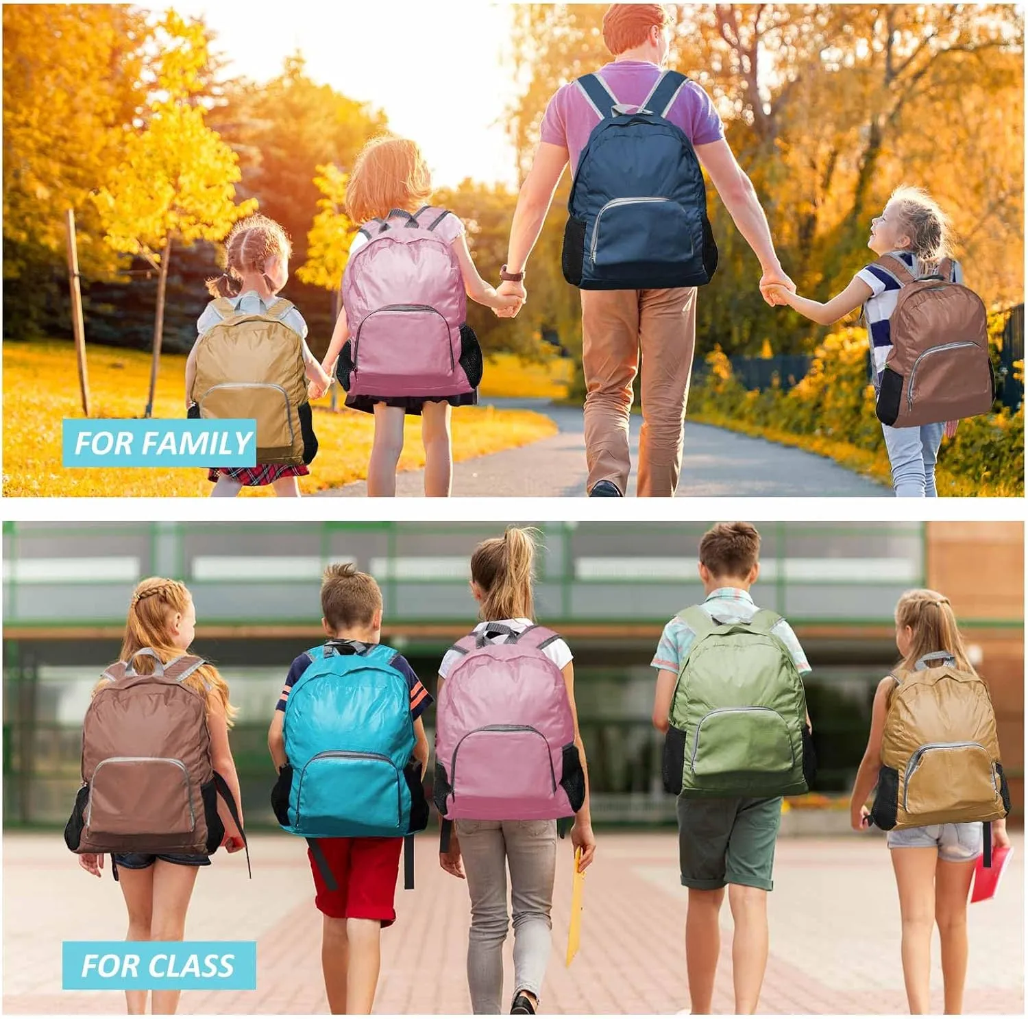 Patelai 48 Pcs 17" Backpacks Bulk for Kids Classic Colorful Bookbags for Elementary Middle High School Boys Girls (Classic Colors)