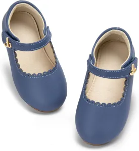 THEE BRON Toddler Mary Janes | Arch Support Leather Princess Shoes | Birthday Party Flats
