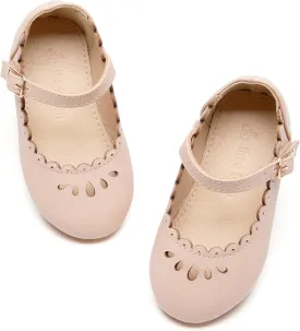 THEE BRON Toddler Mary Janes | Arch Support Leather Princess Shoes | Birthday Party Flats